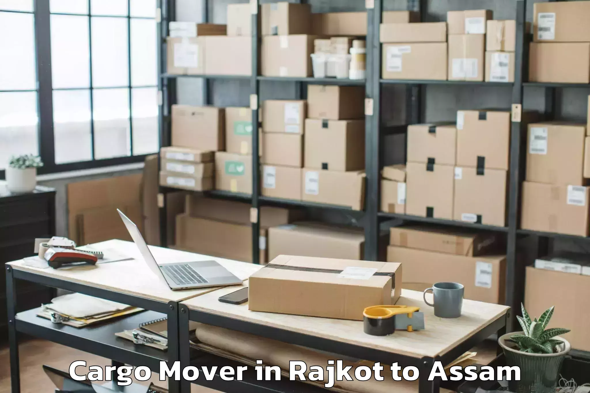 Reliable Rajkot to Iiit Guwahati Cargo Mover